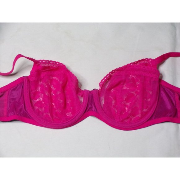 PASSIONATA BY CHANTELLE Lace Underwire Demi Bra Pink #5915 32D NEW - Picture 5 of 6